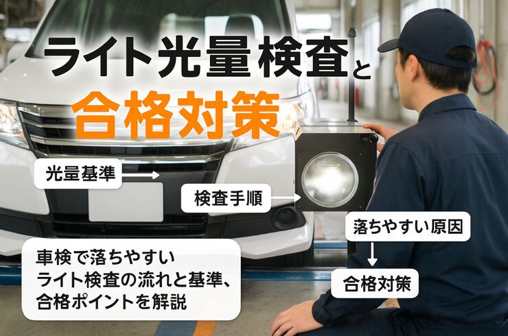 18車検 ライト 光量