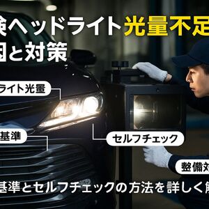 18車検 光量不足