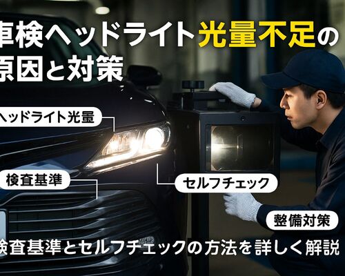 18車検 光量不足