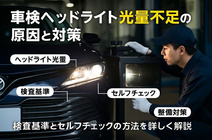 18車検 光量不足