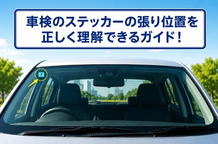 車検 ステッカー 位置